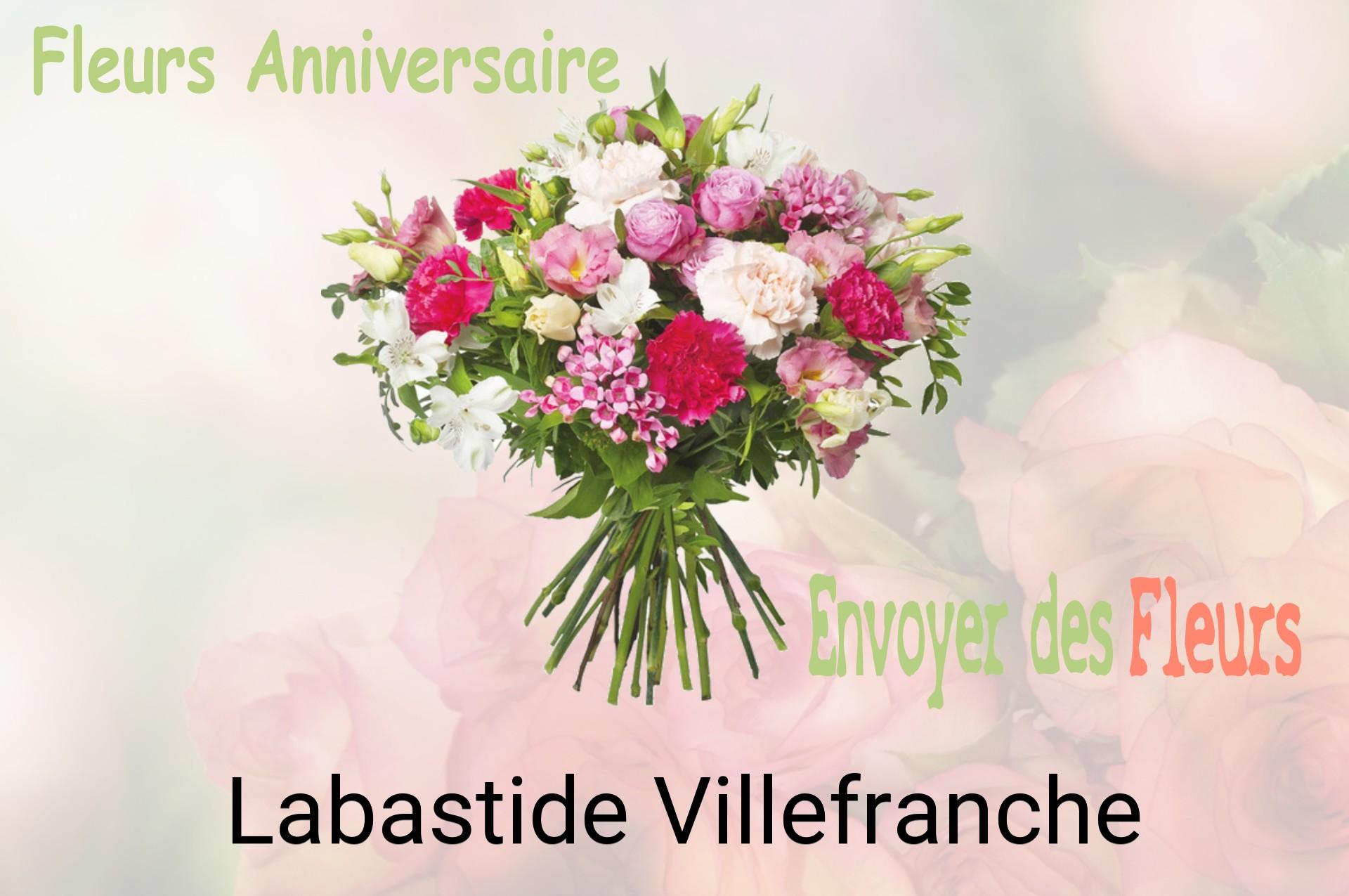 Bouquet de fleurs d’anniversaire livré à Labastide-Villefranche